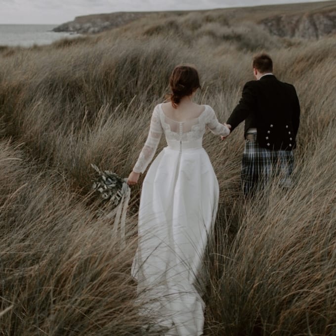 Wild Coastal Intimate Wedding Cornwall